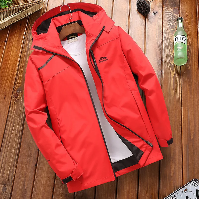 Mountainskin Men's Spring Breathable Waterproof Thin Jackets Outdoor Sports Male Coats Hiking Trekking Fishing Windcheater |