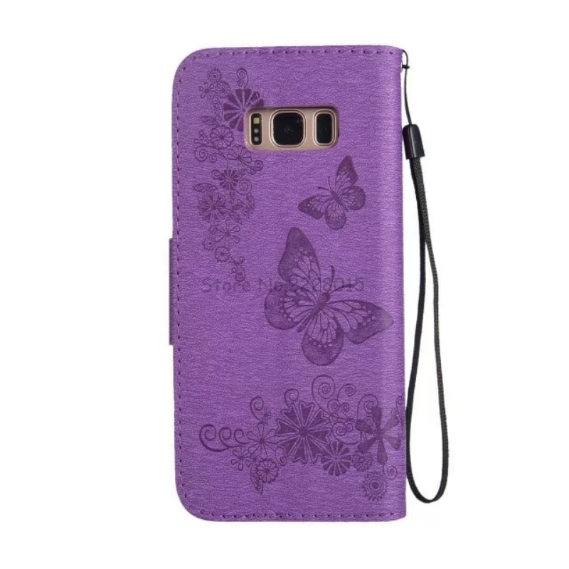Чехол-книжка TANZ Diamond Butterfly для телефона из искусственной кожи Samsung Galaxy S6 S7 edge S8 plus J3
