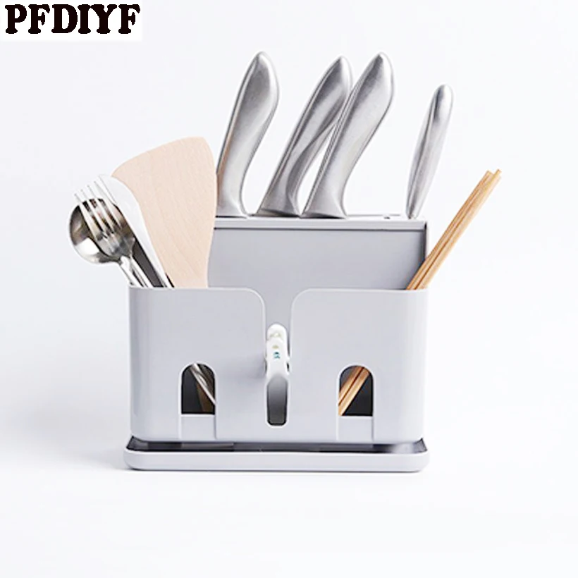 PFDIYF Новый Многофункциональный держатель для ножей пластиковый ПП блок