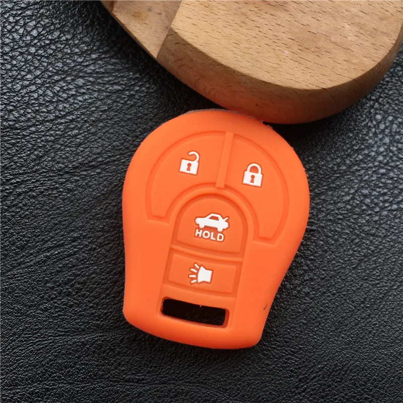 Силиконовый чехол для ключа Nissan Maxima Altima Sentra Versa 4 кнопки смарт ключа|car key case cover|key