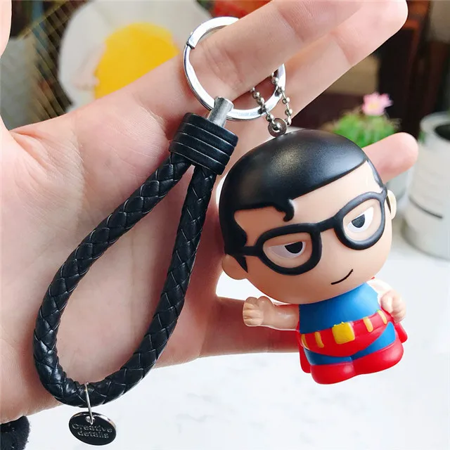 style 17 Рисунки из мультфильма ПВХ Marvel брелок мстители супергерой Фигурка Человека-паука Тор Железный человек брелок детский школьный кулон подарок - Цвет: style 17