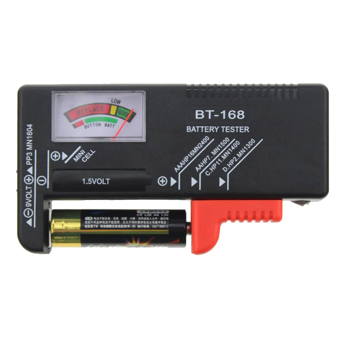 Pointer Battery Capacity Tester BT168 Power Indicator Checker for 9V 1.5V AA AAA Cell Batteries Voltage Meter | Инструменты