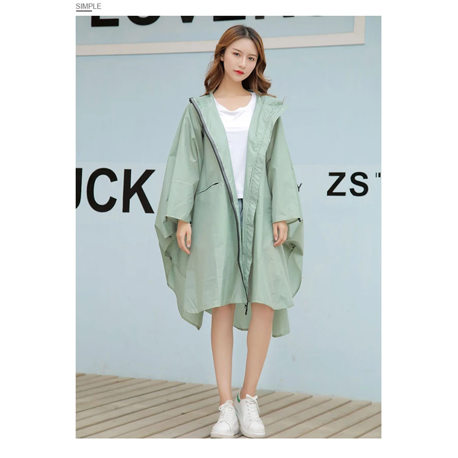 PVC Raincoat Women Waterproof Poncho Nylon Woman's Jackets Rain Cover Cape Chuva Coat Men Girls Clear Raincoats Hooded RBY038 | Дом и сад
