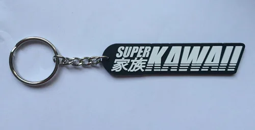 KAWAII черный под заказ пластиковые рандовые брелоки с индивидуальным логотипом chaveiros personalizado PVC брелоки|pvc