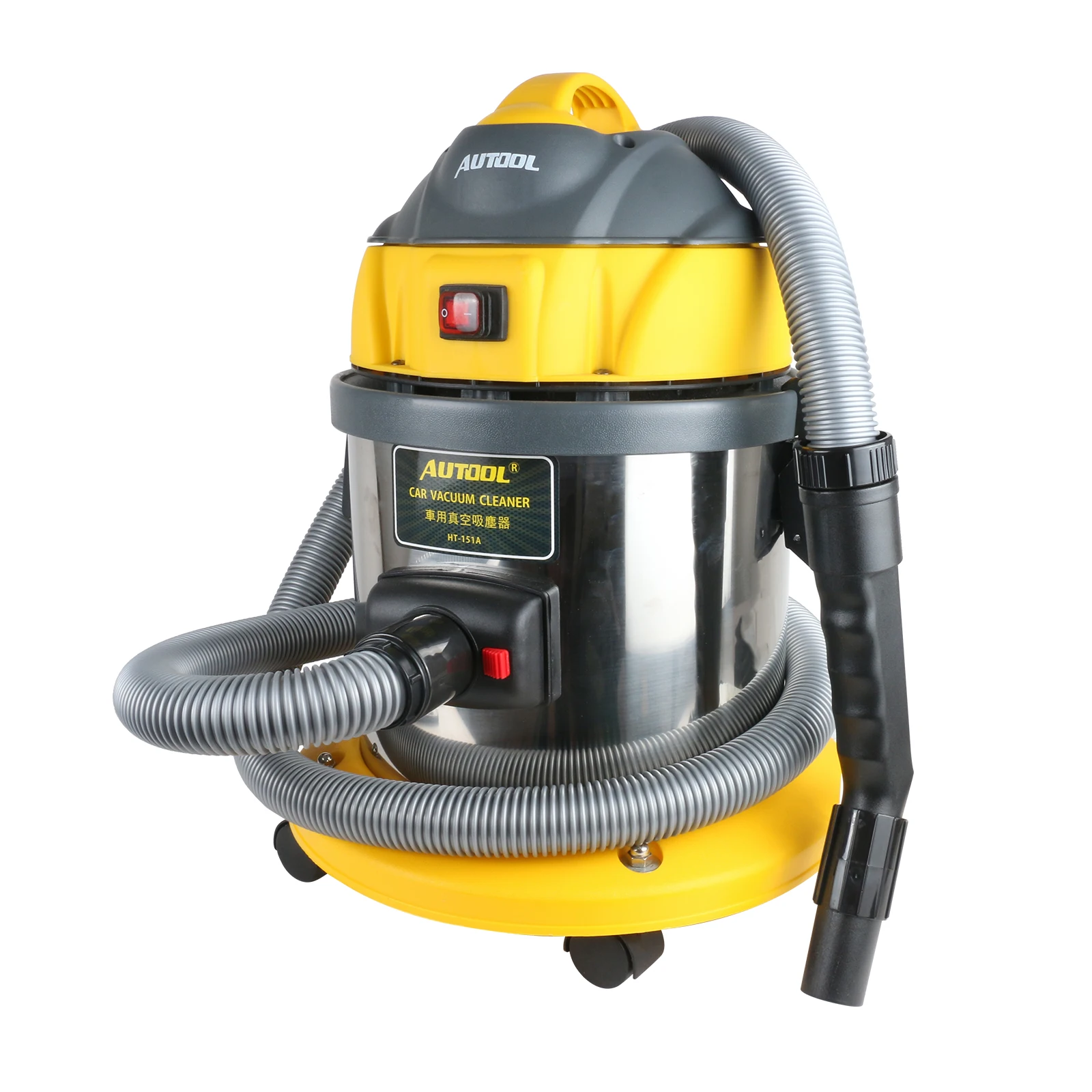 

AUTOOL Car Vacuum Cleaner Wet Dry Vacuum 4 Gallon 5.5 HP 1000W Vac 4 Layer Filtration Dry Wet Blow Garage Tool Wash Cleaning