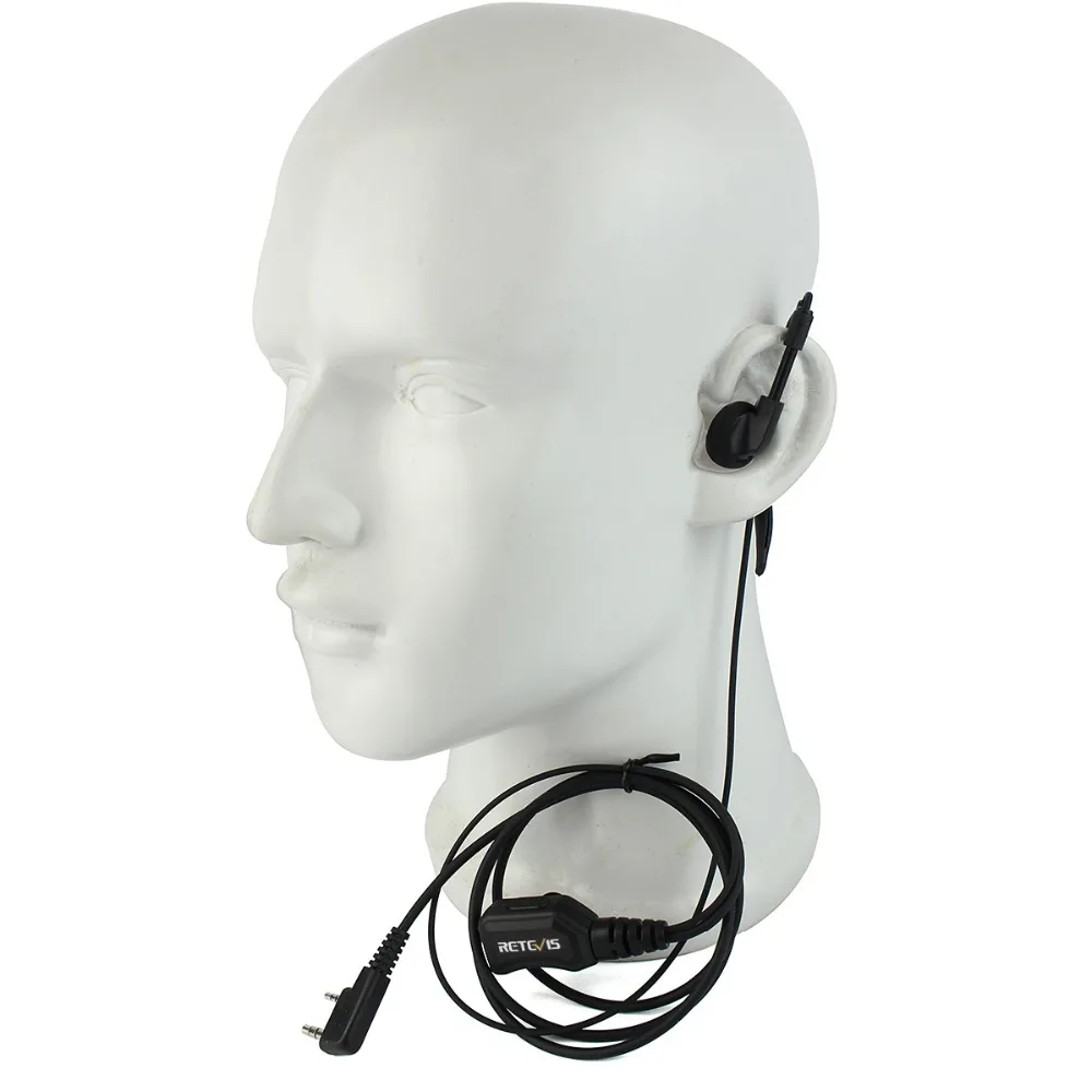 5 шт. Retevis R 111 G Тип PTT наушник регулируемый объем PU провод растяжение для Kenwood H777
