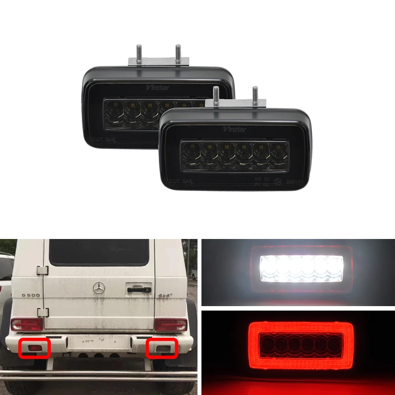 Дымчатый светодиодный задний бампер противотуманный и задний/задний светильник