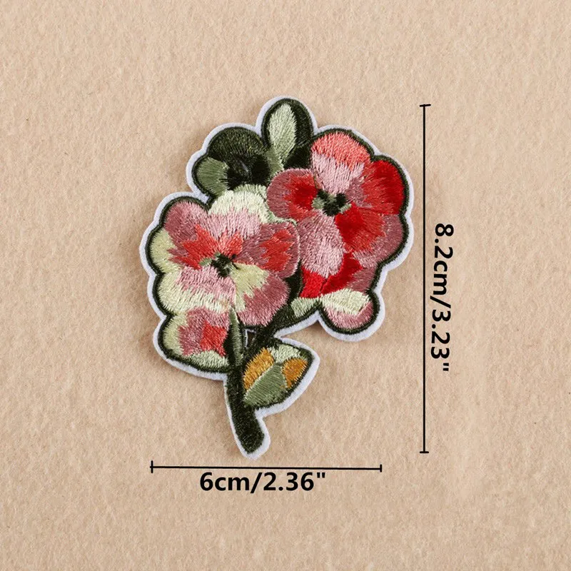 1 шт. сумка вышитый цветок розы аппликация нашивки для шитья Железный значок