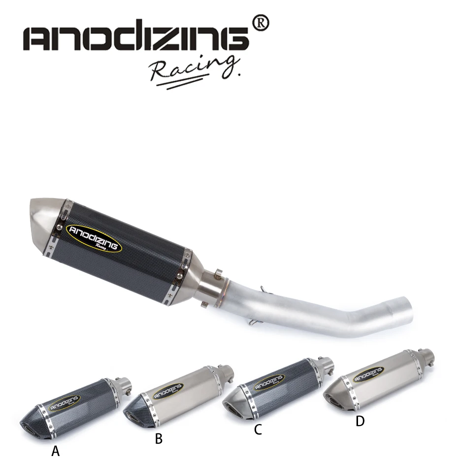 

Motorcycle Exhaust middle pipe with exhaust for kawasaki z750 2010-2014 Slip-On