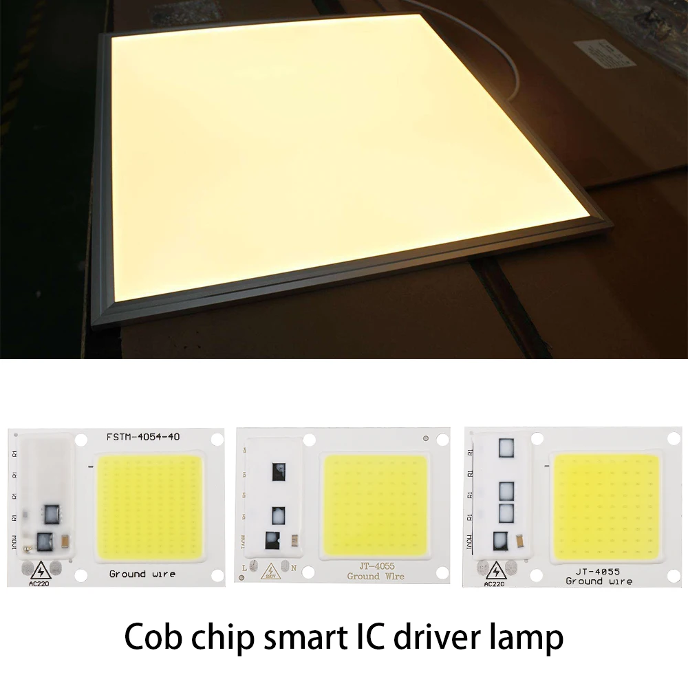Светодиодный прожектор 220 В 20/30/50 Вт Холодный/теплый белый Чип COB умная IC лампа для
