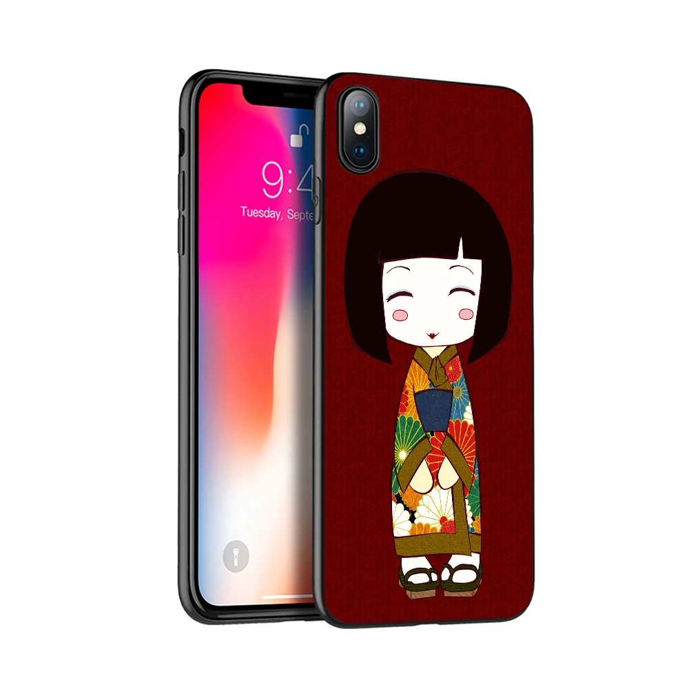 Черный чехол из термопластичного полиуретана для iphone 5 5s SE 2020 6 6s 7 плюс 8x10