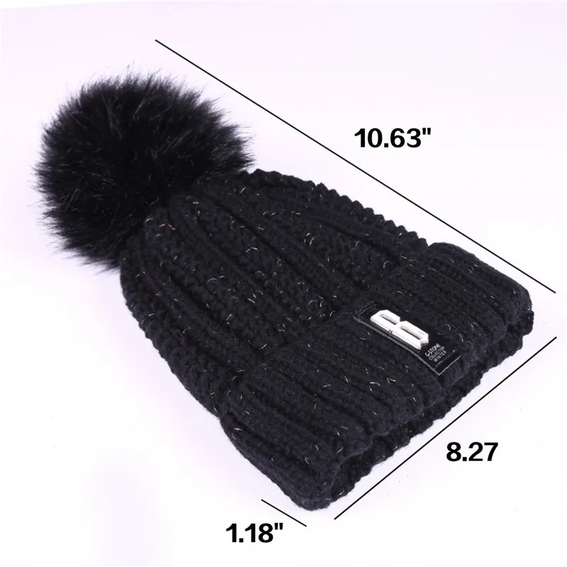 Бренд Nanci si, зимние шапки с помпонами, теплые шапки Skullies Beanies, вязаная шапка, шапка для женщин и девушек, повседневная двухслойная шапка Gorros