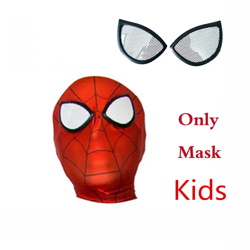 Only Mask 1 Kids Игра PS4 паук косплей 3D печатных спандекс человек костюм боди Zentai комбинезон Супер Герои Хэллоуин для детей и взрослых - Цвет: Only Mask 1 Kids