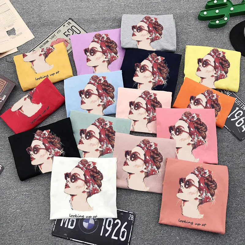 

Susi&Rita Casual Cotton T Shirt Women 2019 Summer Short Sleeve Funny T-Shirts Female Sexy Harajuku Top Tee Shirt Camisas Mujer