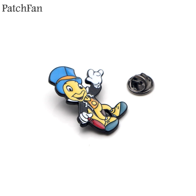 Patchfan Jiminy крикет цинковые булавки para рюкзак Прайд металлические украшения для одежды медаль сумка рубашка Значки броши для мужчин и женщин A1118