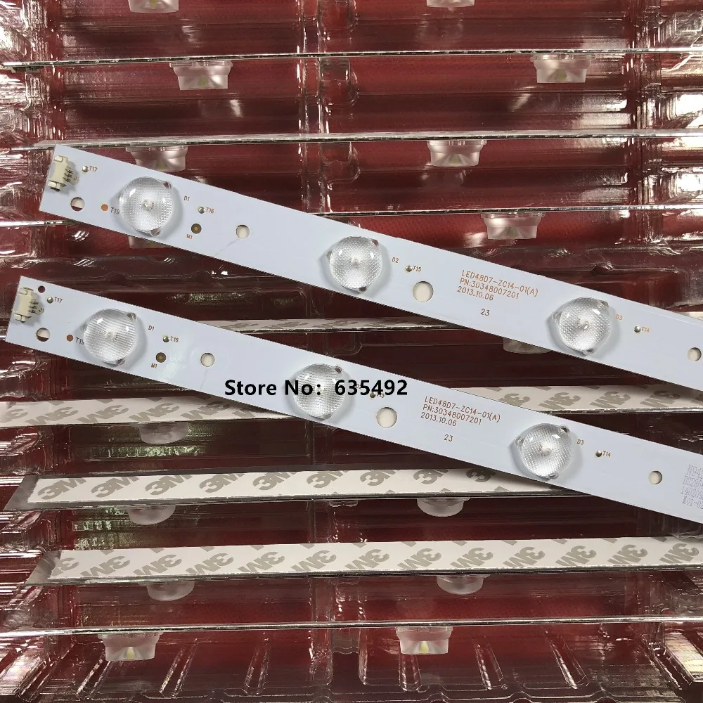 Светодиодная лента для подсветки 48D7 ZC14 01 LED 48D8 D48MF7000 LE48F3000W светодиодный 48U3300 LE48M33S LT
