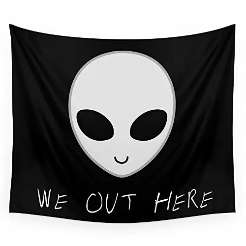We Out Here-гобелен с инопланетянами для свадебной вечеринки подарок покрывало