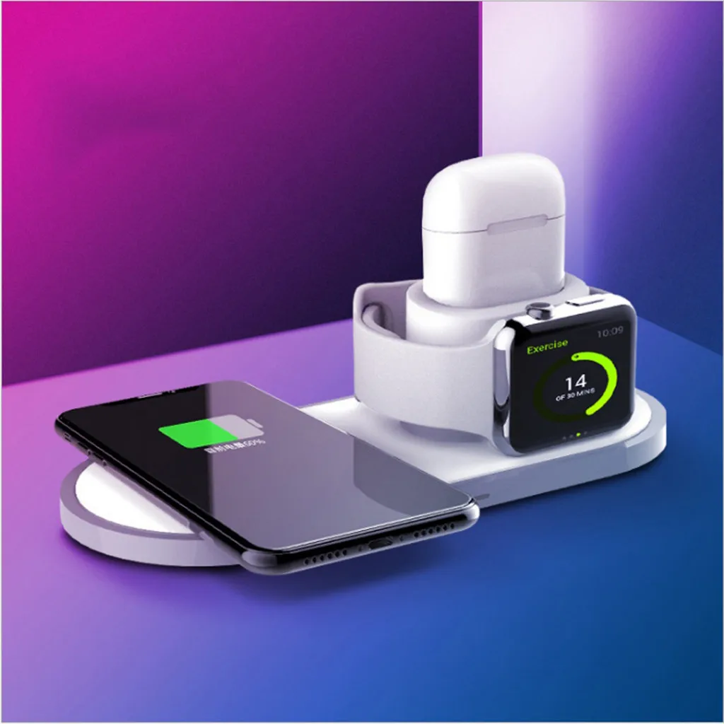 Беспроводное зарядное устройство зарядная станция для IPhone Apple Watch AirPods 2 2019 p45 |
