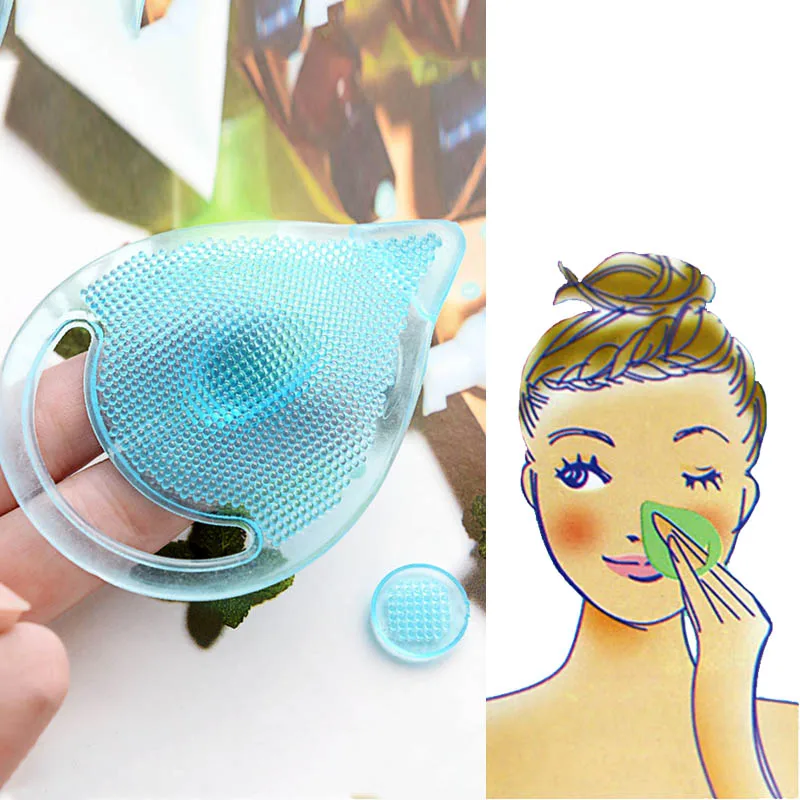 

New Face Makeup Blackhead Washing Remover Facial Cleansing Pad Facial Exfoliating Brush Spa Skin Scrub Cleanser Tool BathroomSet