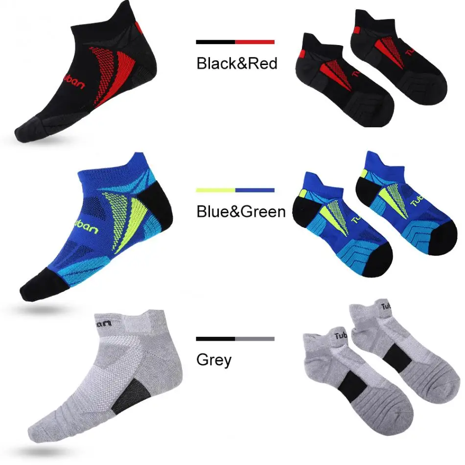All Seasons Men Cotton Cycling Sports Sock Running Breathable Anti Sweat Wicking Knitting Soft Short Socks for Racing Basketball | Спорт и