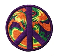 custom embroidered patches peace sign iron on patch woodstock summer of love welcome to custom your own patch