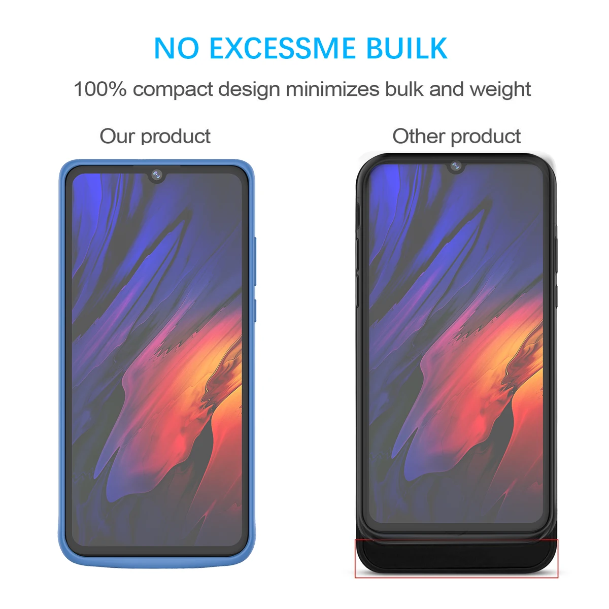 4700 мА/ч чехол для внешнего резервного аккумулятора huawei P30 Lite зарядного устройства