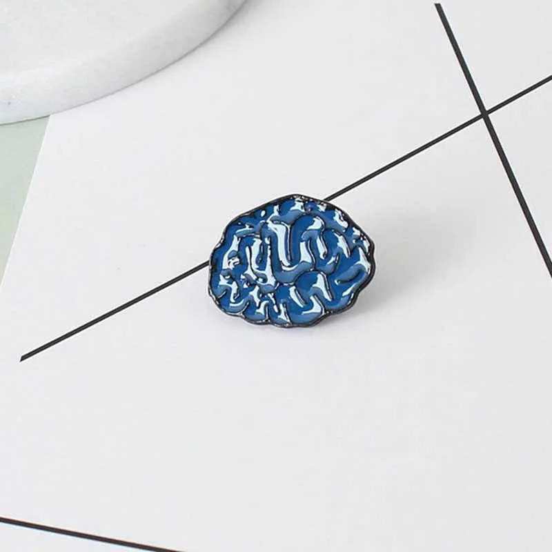 Korean Version Of Enamel Color Drop Human Brooch Brain Eye Teeth Heart Accessories Wholesale Pin Badge | Украшения и аксессуары