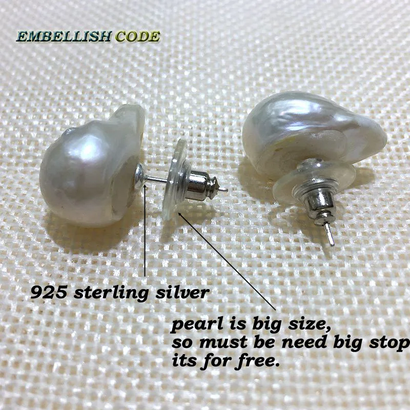 Жемчужные серьги гвоздики в стиле барокко|earring size|pearl stud earringsstud earrings |