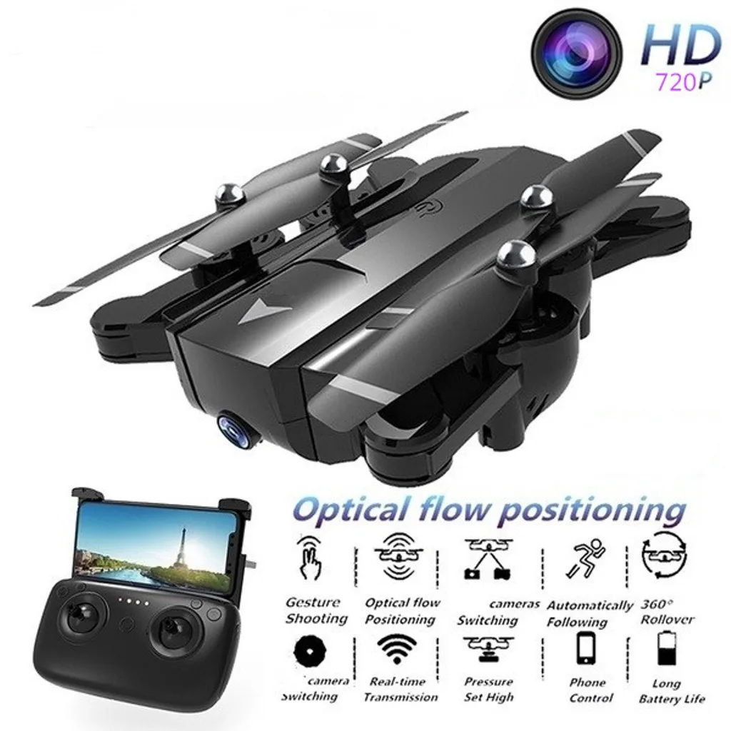 Дрон Attop W9 Wifi GPS 720P камера режим удержания высоты Безголовый Квадрокоптер HD