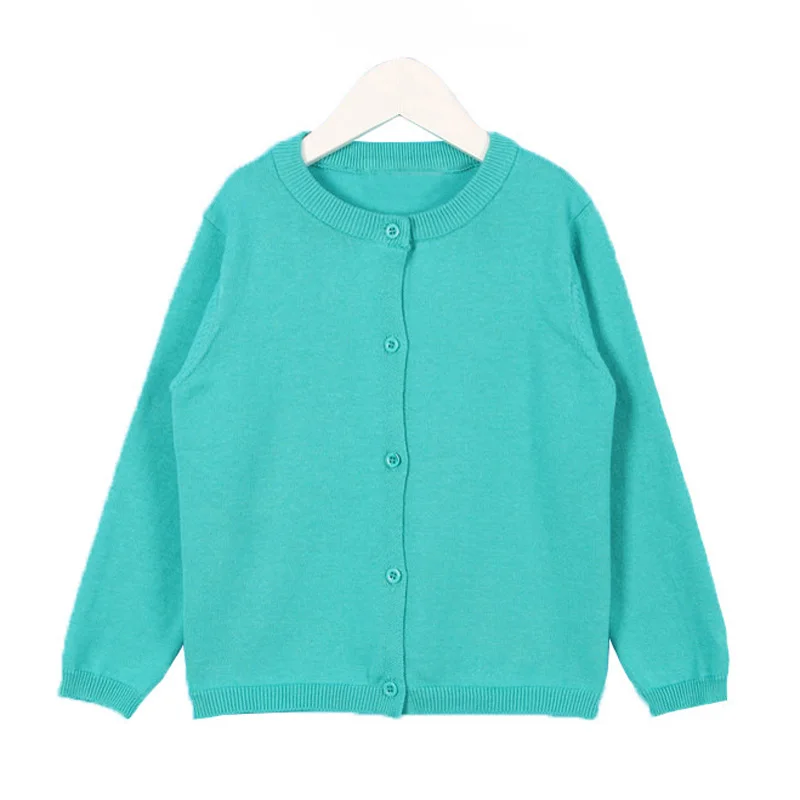 Light Blue Кардиган для маленьких мальчиков и девочек; осенний хлопковый свитер; Верхняя одежда для маленьких детей; вязаный кардиган для мальчиков и девочек; свитер; детская весенняя одежда - Цвет: Light Blue