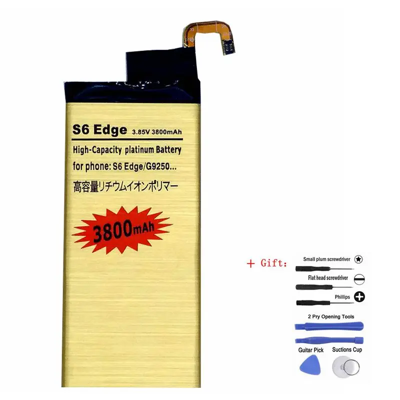 Аккумулятор G9250 для Samsung Galaxy S6 Edge G925F G925FQ перезаряжаемые литий ионные аккумуляторы