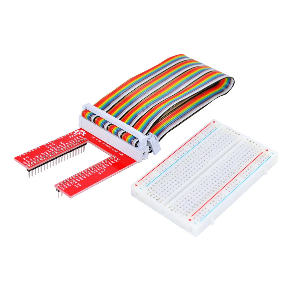KEYES GPIO DIY Набор расширения с 40P радужной линией V2 400 макетная плата для Raspberry Pi 3 |