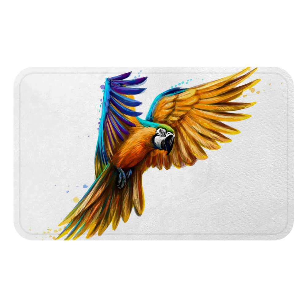 Тропические попугаи Toucans птицы крутой коврик для ванной Противоскользящие
