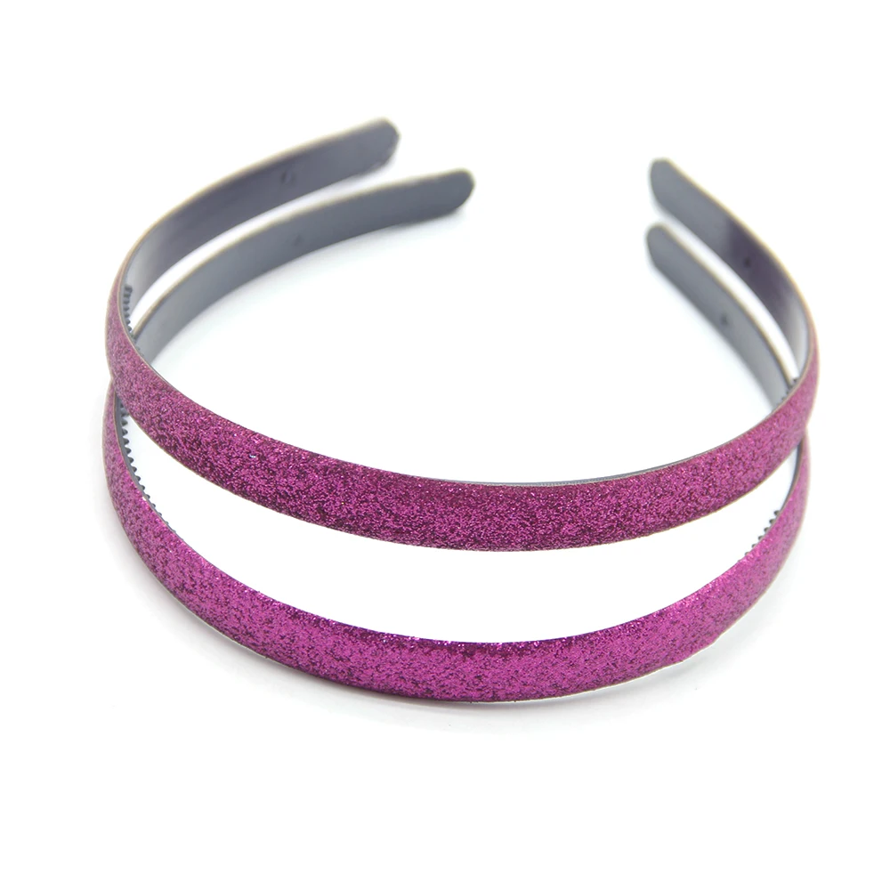 David Accessories 1,4 см Ширина Яркая блестящая крючком обручи на голову для детей, девочек, повязка на голову ободок для волос аксессуары для волос; 5 штук в партии 5Y56553
