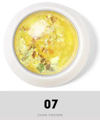 07 1 коробка, сделай сам, неровные ногти, блестки, дизайн ногтей, украшение, массивный, тонкий голографический блеск, хромированная пудра - Color: 07