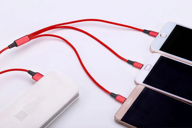 USB кабель для iPhone XS X 8 7 6 зарядное устройство 3 в 1 Micro Android TypeC кабели мобильных
