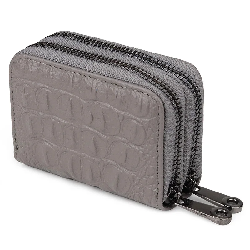 Fashion Card Holders Women Men Bank Alligator Pattern Genuine Leather Red/Pink/Purple Coin Purse Lady Collection Case | Багаж и сумки