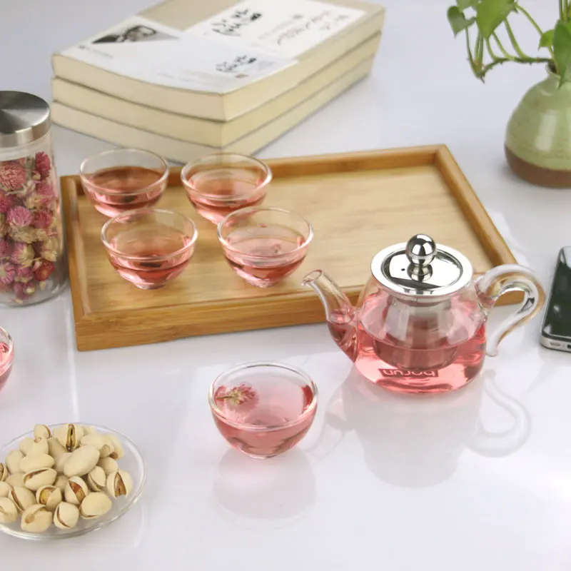 Устойчивый к высоким температурам утолщенный чайник черный чайный цветочный