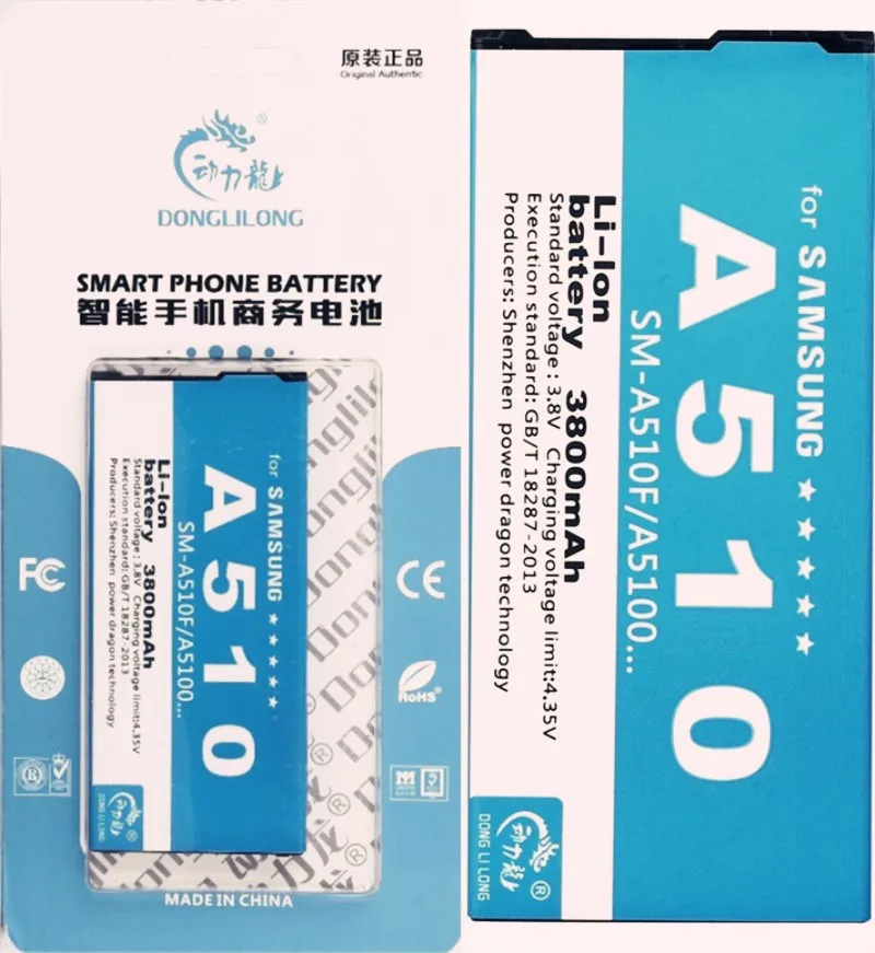 Новый EB-BA510ABE аккумулятор 3800 мАч BA510ABE для Samsung A5 A51 A5100 A510 SM-A510F A5108 2016 Издание с