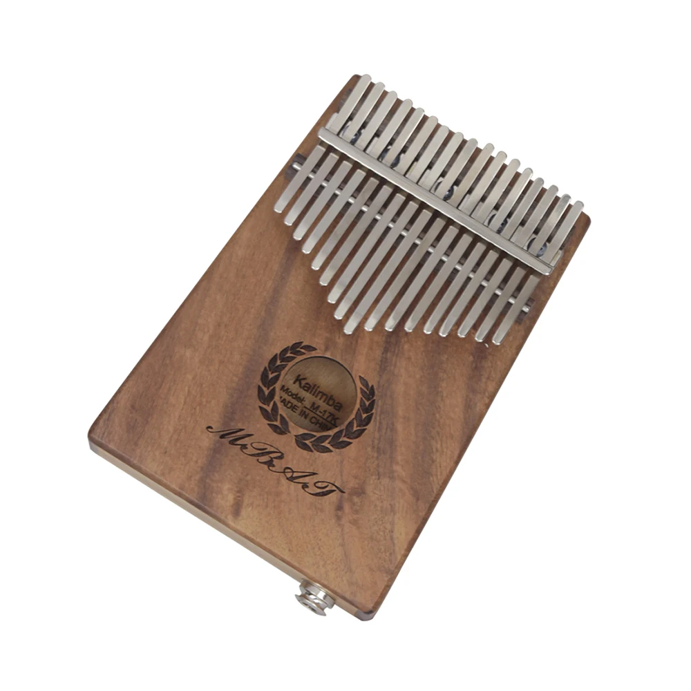 Портативный 17 клавишным Kalimba игрушечное пианино Mbira в гавайском стиле дерева КОА