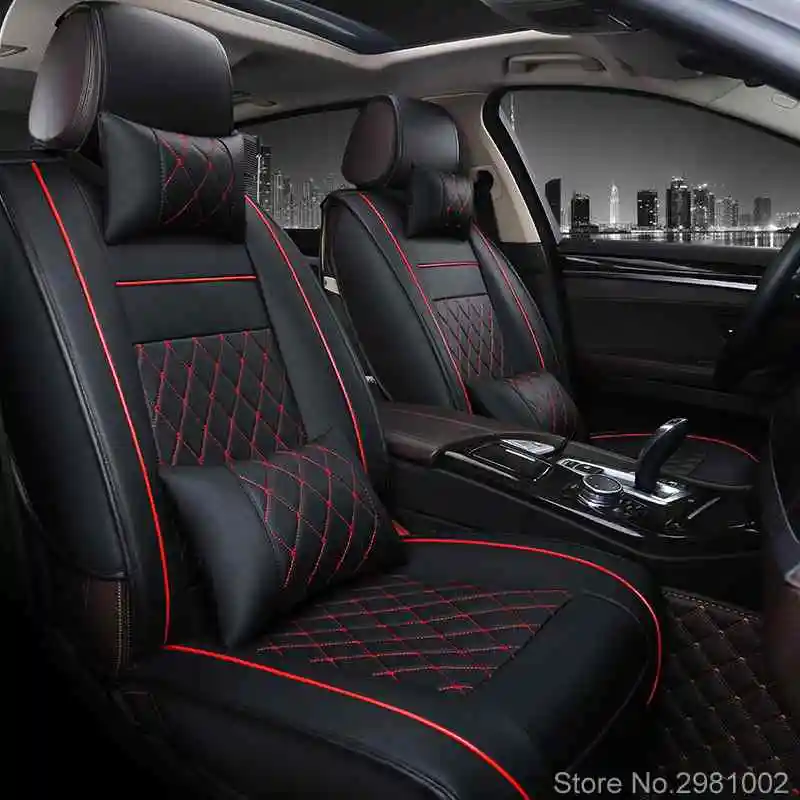 Универсальный чехол для автомобильного сиденья из искусственной кожи Audi A6L R8 Q3 Q5