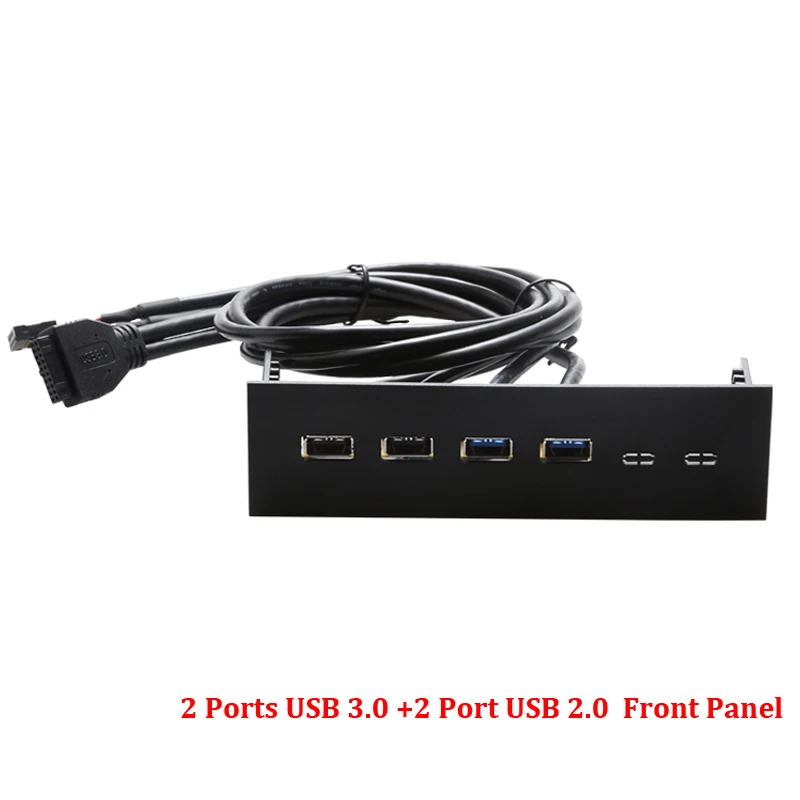 En-Labs PC 5 25 USB 3 0 2 разветвитель передней панели порта 3-20pin 2-9pin адаптер-черный пластик