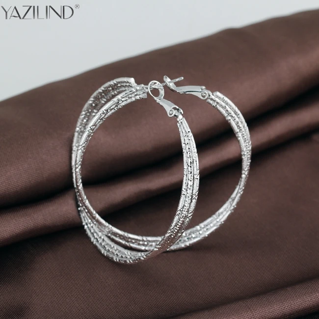 Большой круглый Серьги Баскетбол жены Мода серебро Цвет Модные украшения