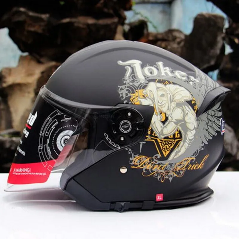 2017 Winter New Germany Tanked Racing 3/4 open face motorcycle helmet Moto Riding cap motorbike helmets mad of ABS PC Visor lens |