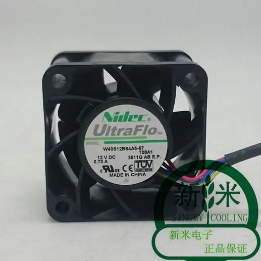 Вентилятор охлаждения шасси сервера NIDEC 4028 W40S12BS4A5-57 40*40*28 мм 12 В А 4 линии |
