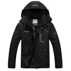Новая парка, Мужская теплая ветрозащитная хлопковая куртка, мужское зимнее повседневное пальто с капюшоном, бархатная Спортивная уличная куртка большого размера 6Xl