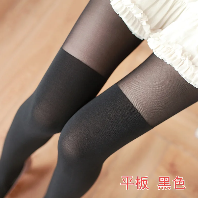 

2019 NEW Velvet Pantyhose Autumn Japanese Ms False High Panel Stockings Fake Thigh Anti-Hook Wire Bottoming Kawaii Women