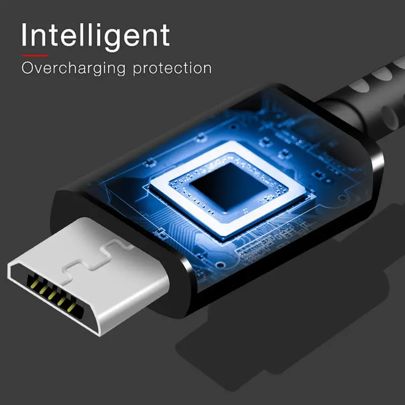 Кабель Micro USB Samsung S6 S7edge 2 А 1 м Android кабель для быстрой зарядки и передачи данных
