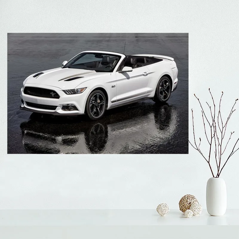 Хороший плакат с автомобилями Ford постер мустангом оригинальная матерчатая