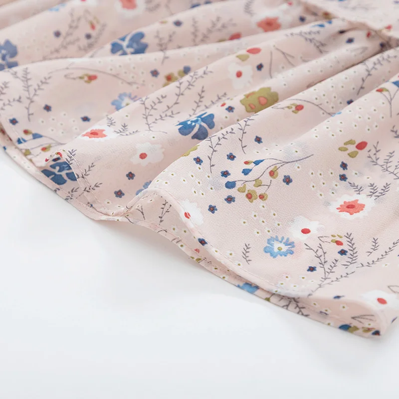 Женское платье с цветочным принтом SEMIR Мягкое хлопковое ТРАПЕЦИЕВИДНОЕ ПЛАТЬЕ